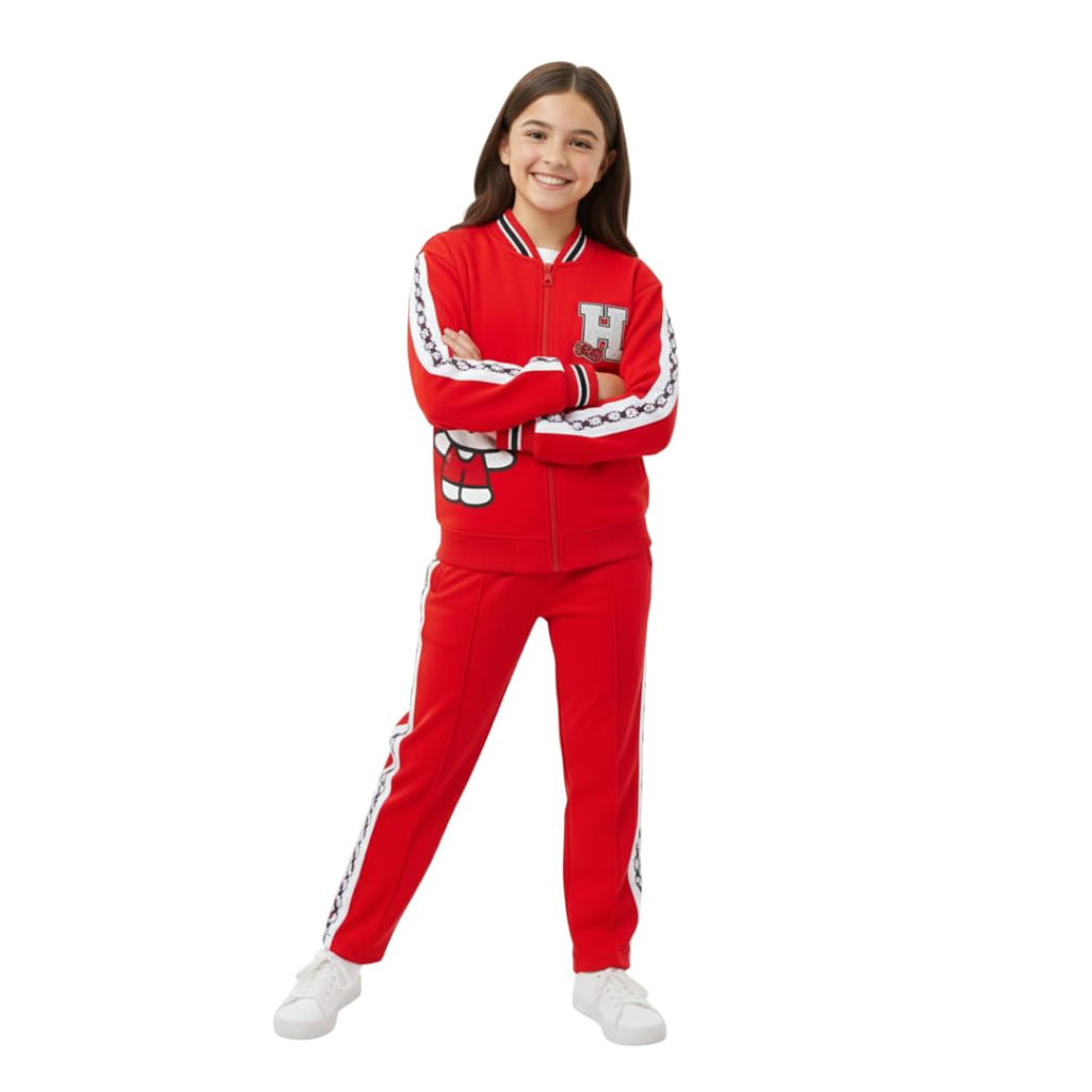 Conjunto Hello Kitty para Niña – Chaqueta con Cremallera y Pantalones