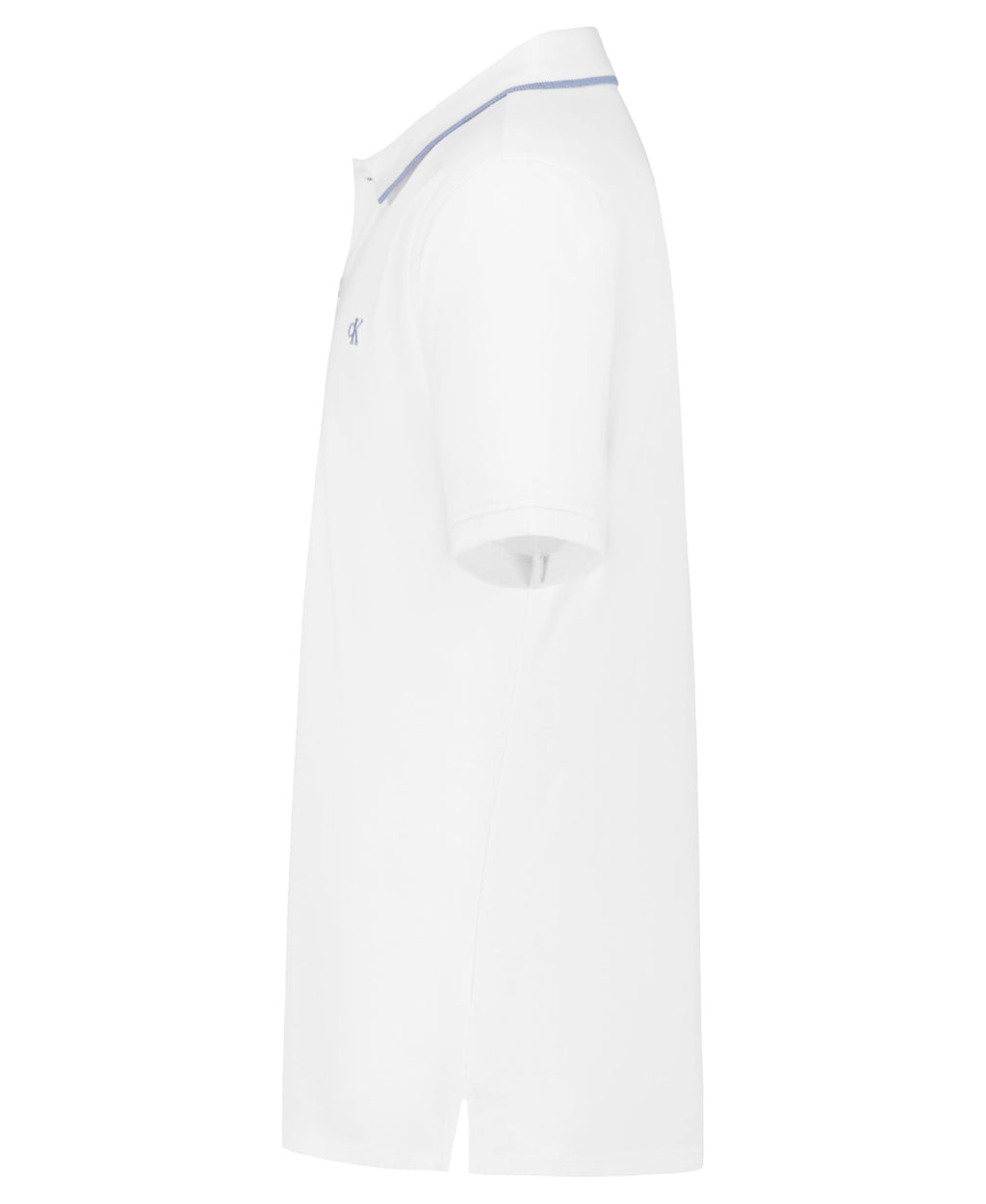 Calvin Klein Jeans | Polo Micropiqué Manga Corta Blanco con Punta Niño  (8T - 16T)