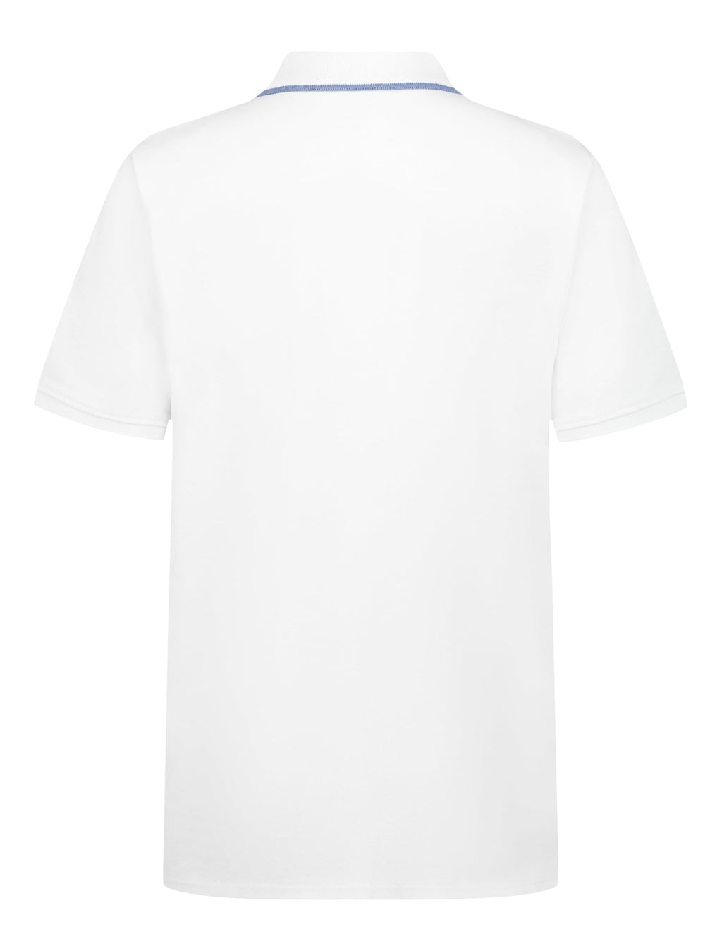 Calvin Klein Jeans | Polo Micropiqué Manga Corta Blanco con Punta Niño  (8T - 16T)
