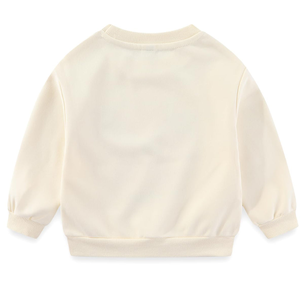 Conjunto 2 Piezas para Niña: Sudadera con Mariposa Floral Acuarela y Jeans con Mariposas Bordadas