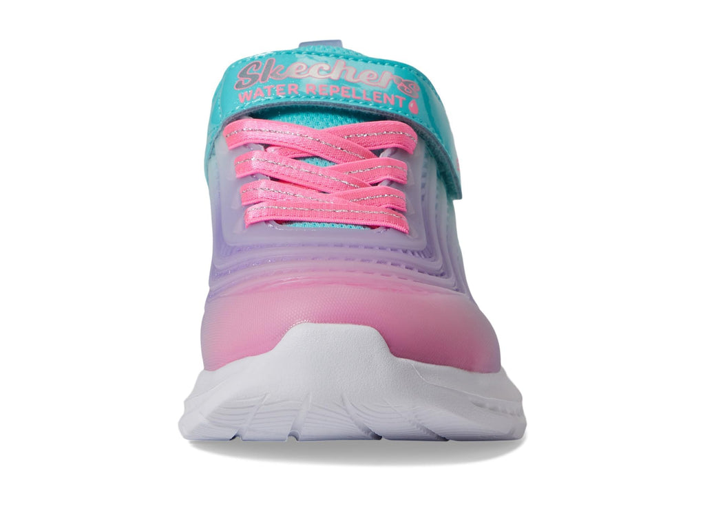 Skechers - Tenis Deportivos Girls' Microspec Advance con Cierre Adaptable y Lavables para Niña (Multicolor Degradado) (Talla 27 - 36)