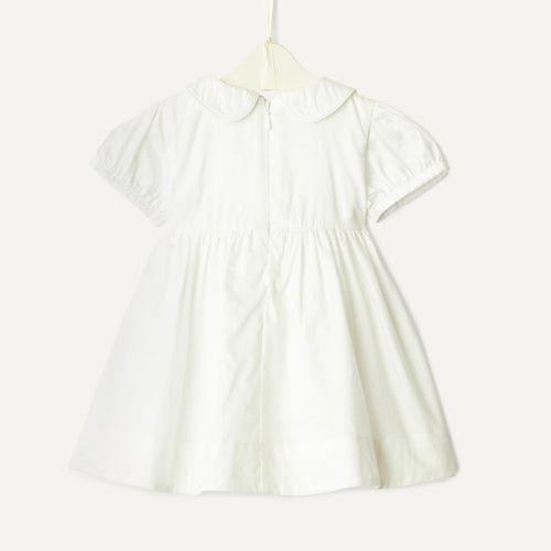 Amazon Essentials x Sofia Grainge | Vestido Satén Algodón Niña - Blanco Marfil