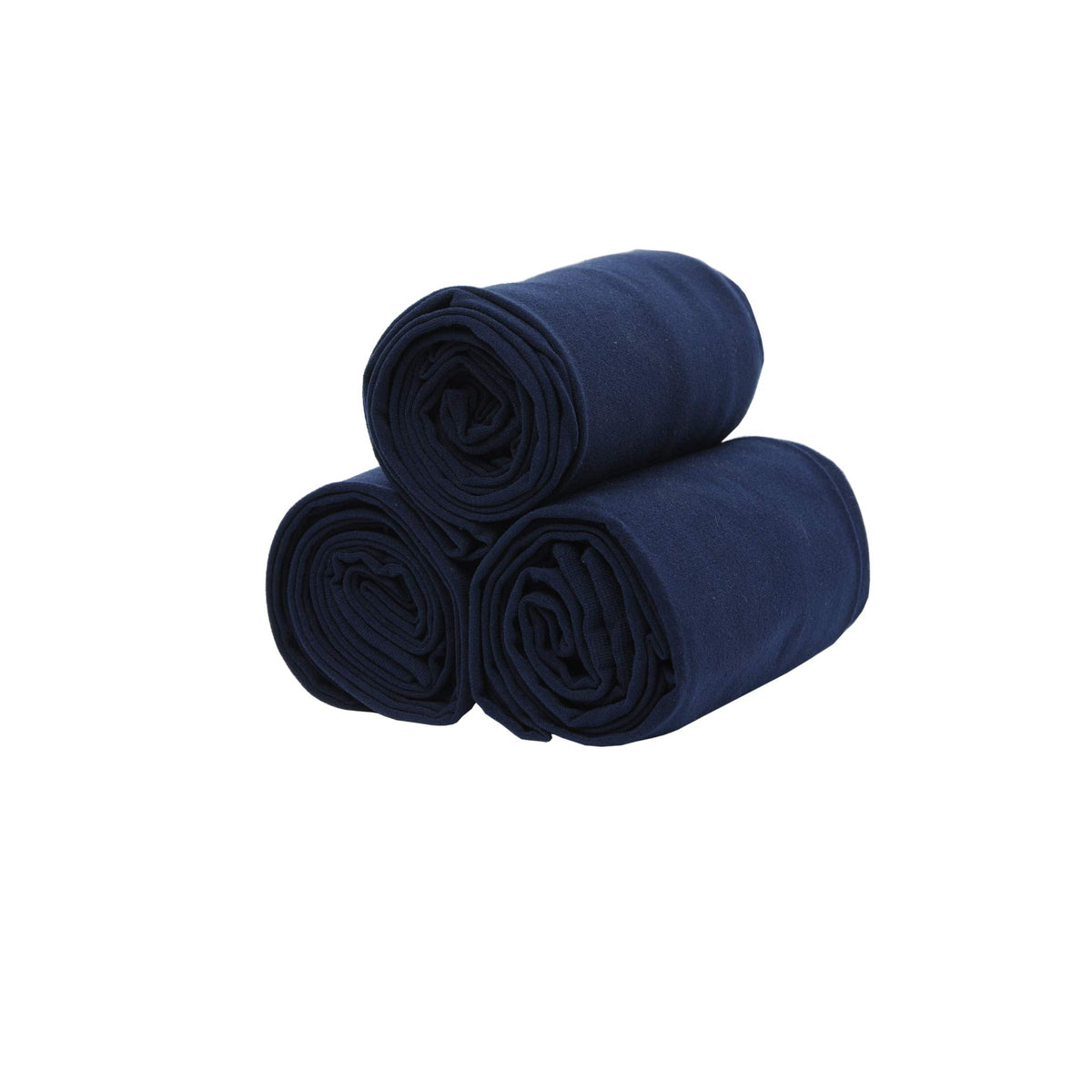 Medias Pantimedias Nina Pack 3 Pares Microfibra 50 Den Azul Marino Alta Elasticidad Uniforme Escolar Baile Casual (2-13T)
