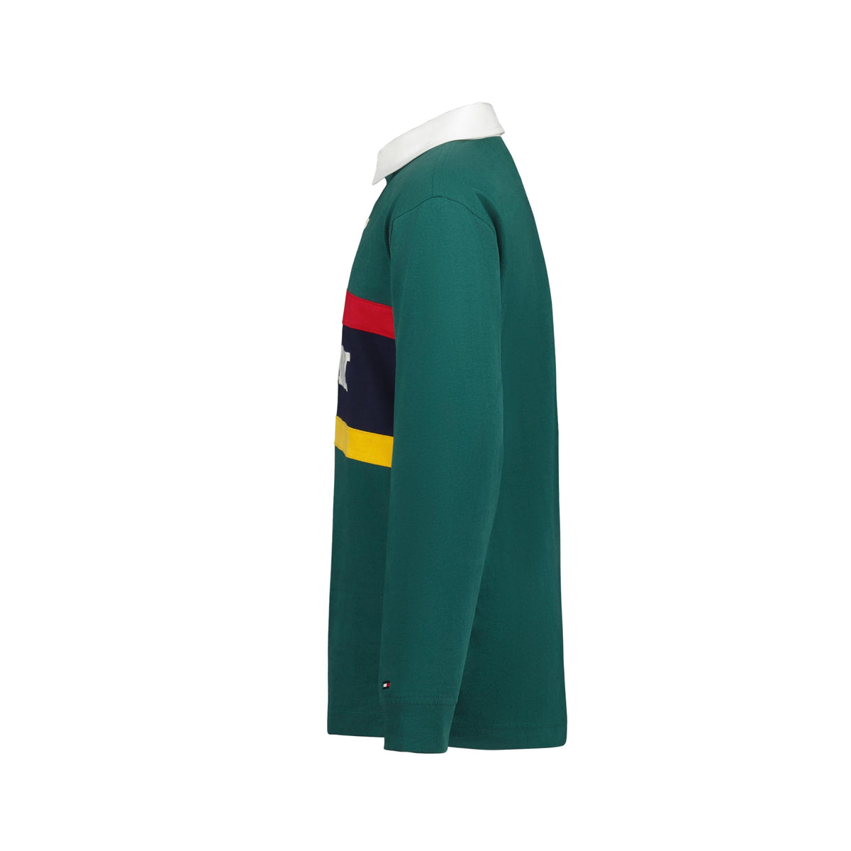Tommy Hilfiger | Rugby Manga Larga College Stripe Verde Niño (8T - 16T)