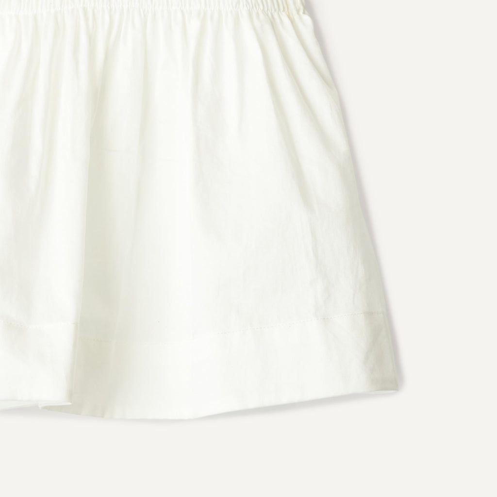 Amazon Essentials x Sofia Grainge | Vestido Satén Algodón Niña - Blanco Marfil