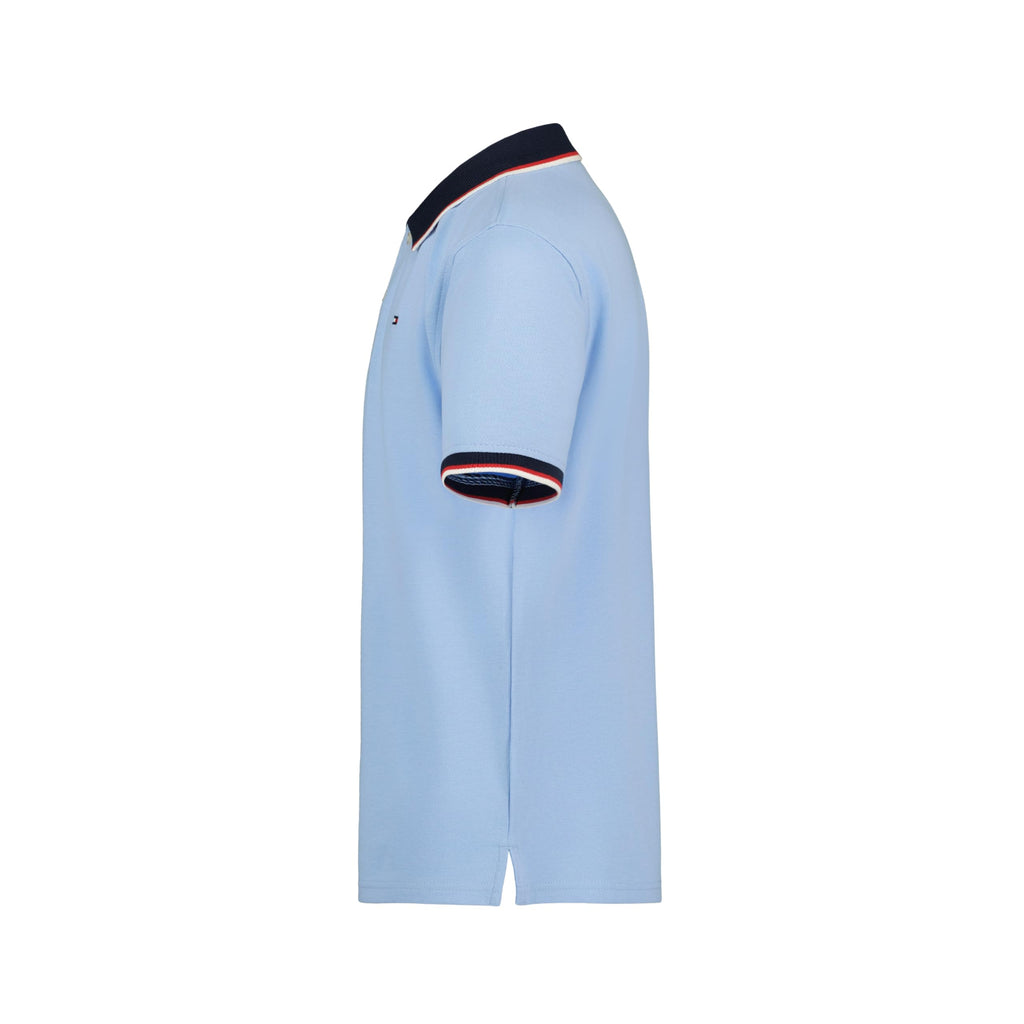 Tommy Hilfiger | Polo Piqué Manga Corta Tipped Azul Niño (8T - 16T)