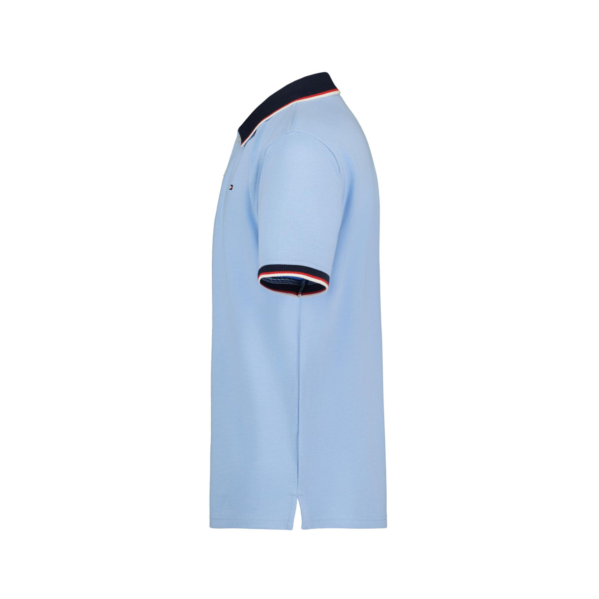 Tommy Hilfiger | Polo Piqué Manga Corta Tipped Azul Niño (8T - 16T)