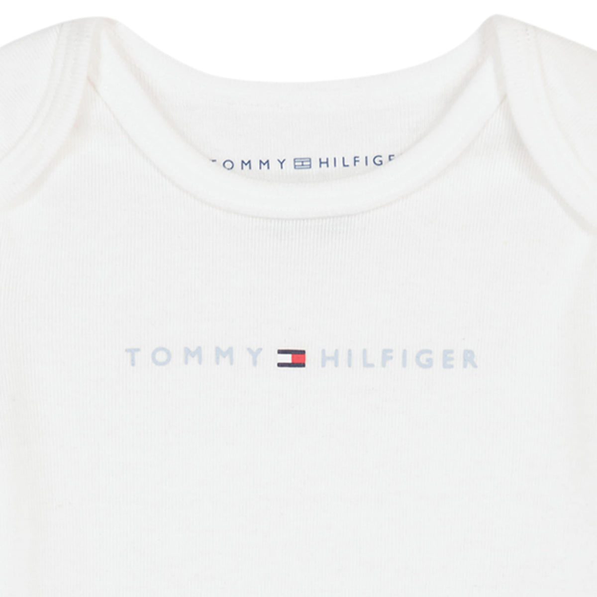 Pack 4 Bodies Manga Corta Tommy Hilfiger | Azul Cielo y Blanco | Niño/Bebé  (0M - 18M)