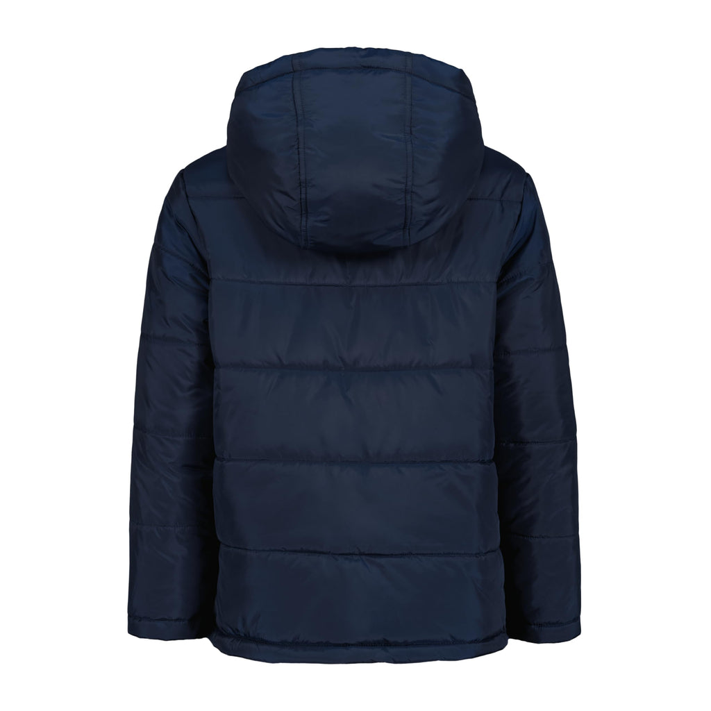 Chaqueta Puffer Heavyweight Tommy Hilfiger | Capucha Forro Micro Polar + Resistente al Agua | Navy | Niño (8T - 16T)