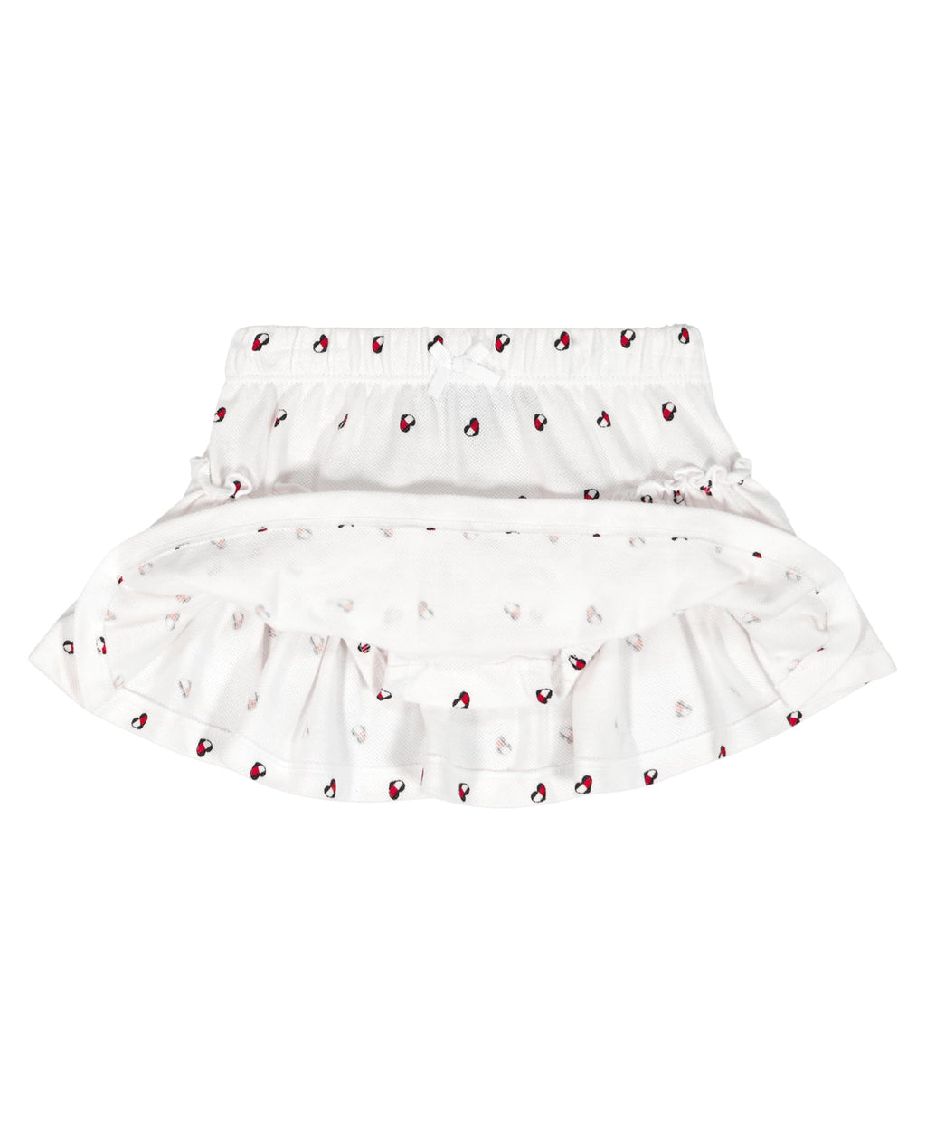 Conjunto 2 Piezas Tommy Hilfiger | Polo Sin Mangas + Skort | Logos Allover Blanco | Niña/Bebé (3M - 18M)