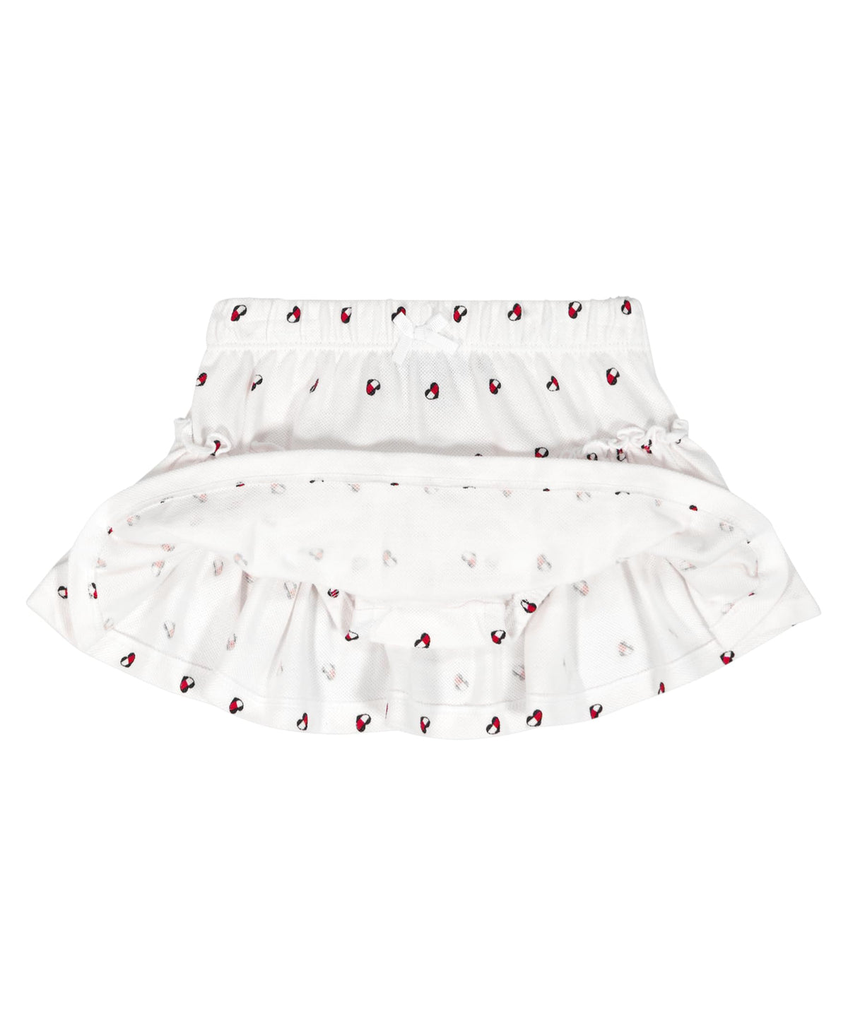 Conjunto 2 Piezas Tommy Hilfiger | Polo Sin Mangas + Skort | Logos Allover Blanco | Niña/Bebé (3M - 18M)