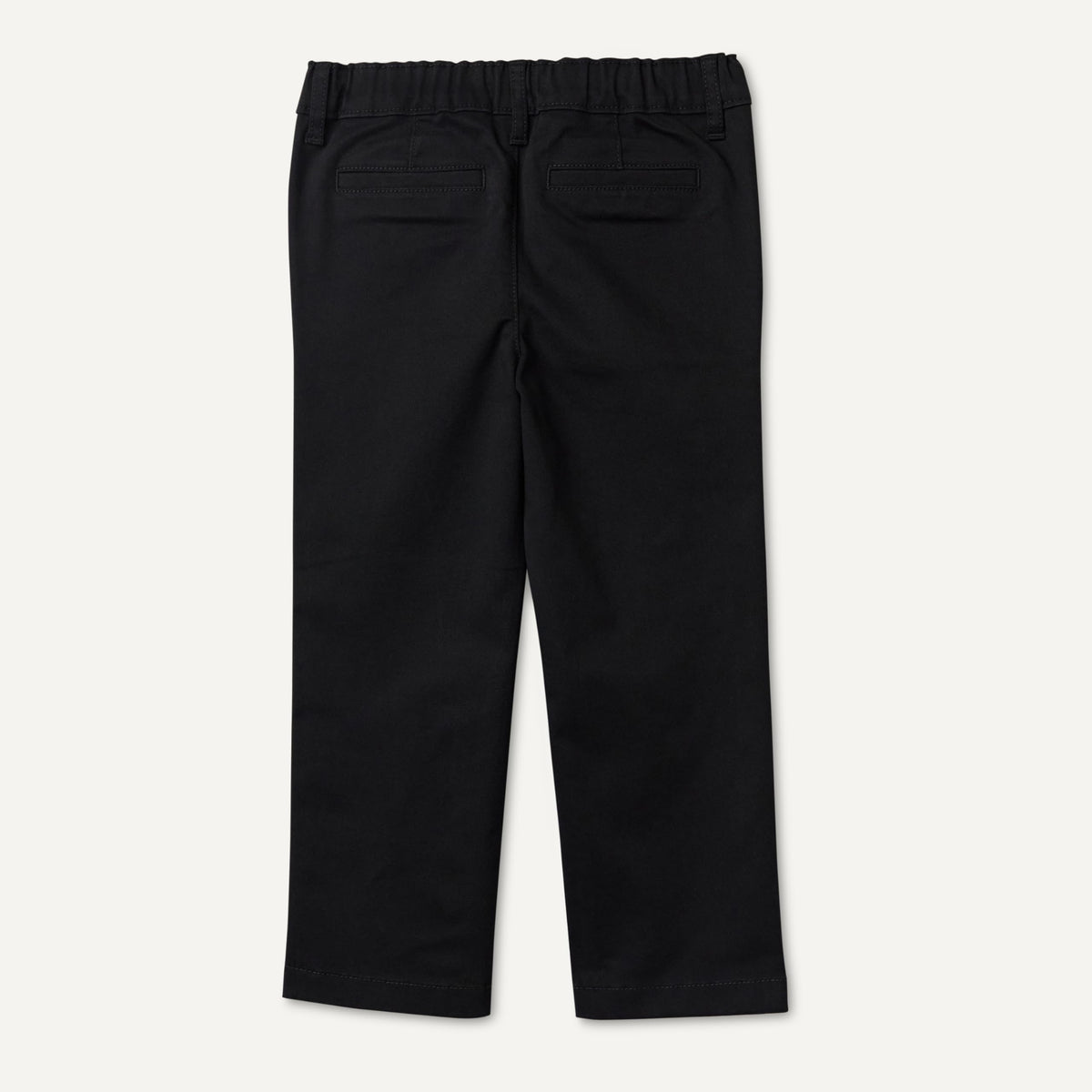 Amazon Essentials Pantalón Chino Niño | Negro • Ajustado • Cintura Elástica