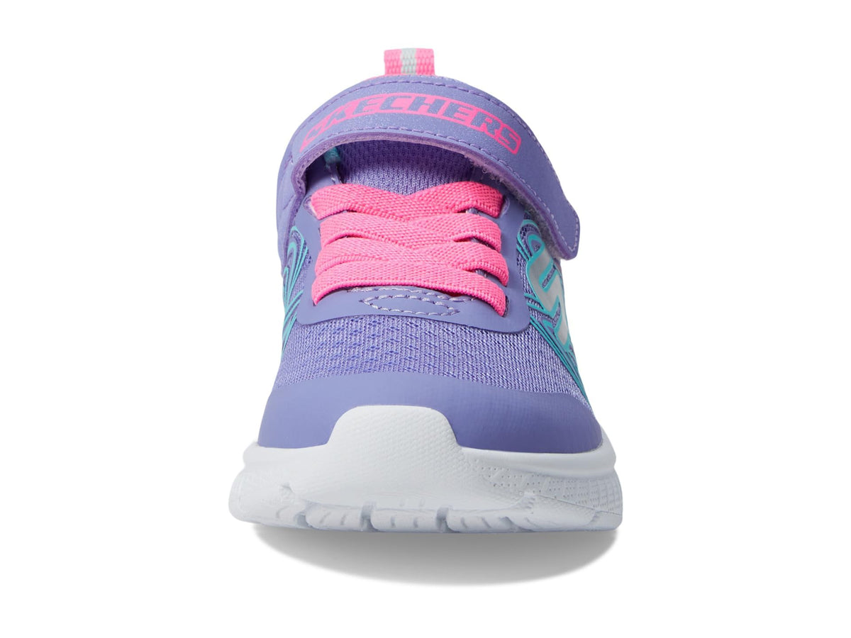 Skechers - Tenis Deportivos Skechers Girls' Microspec Advance con Cierre Adaptable y Lavables para Niña (Morado/Rosa) (Talla 21 - 36)