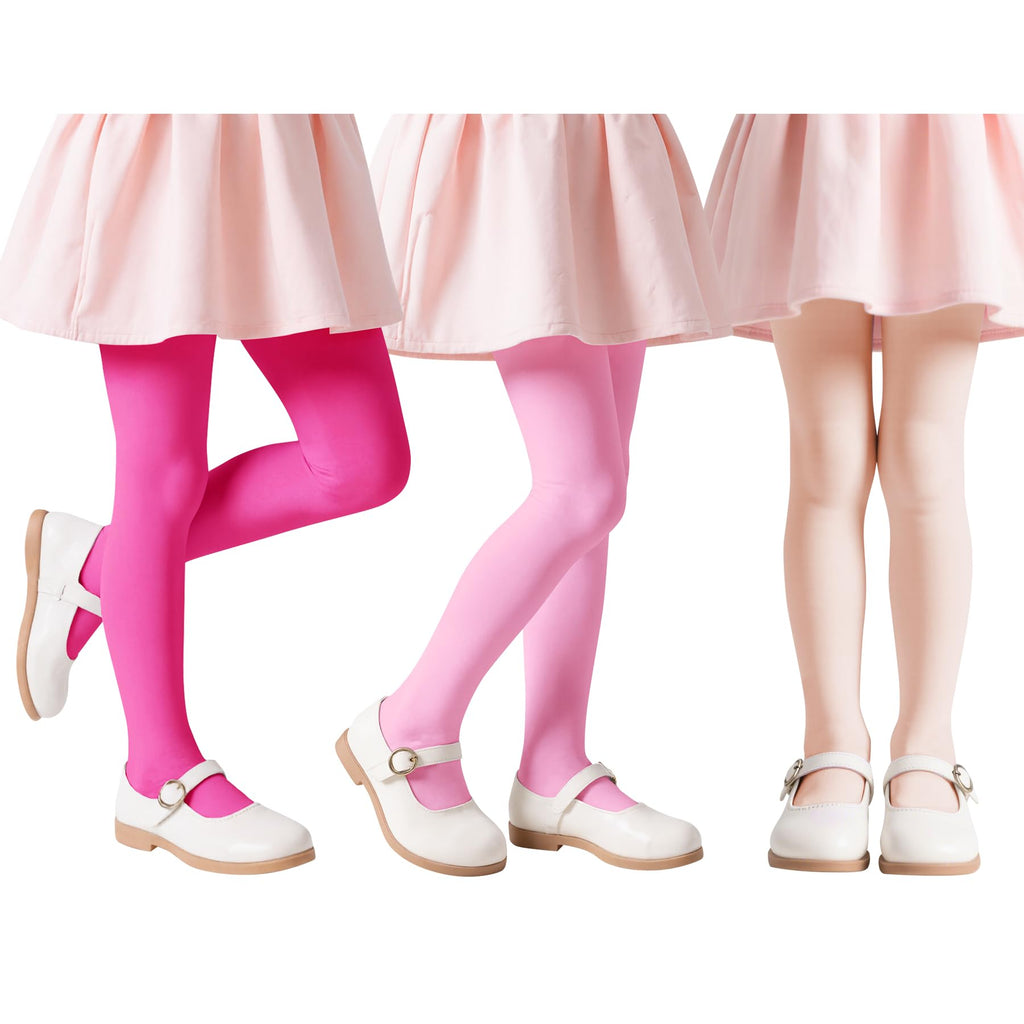 Mallas Ballet Nina Pack 6 Pares Terciopelo Ultra Suave Sin Costuras Nailon Baile Diario Escolar Navidad (6-14T)