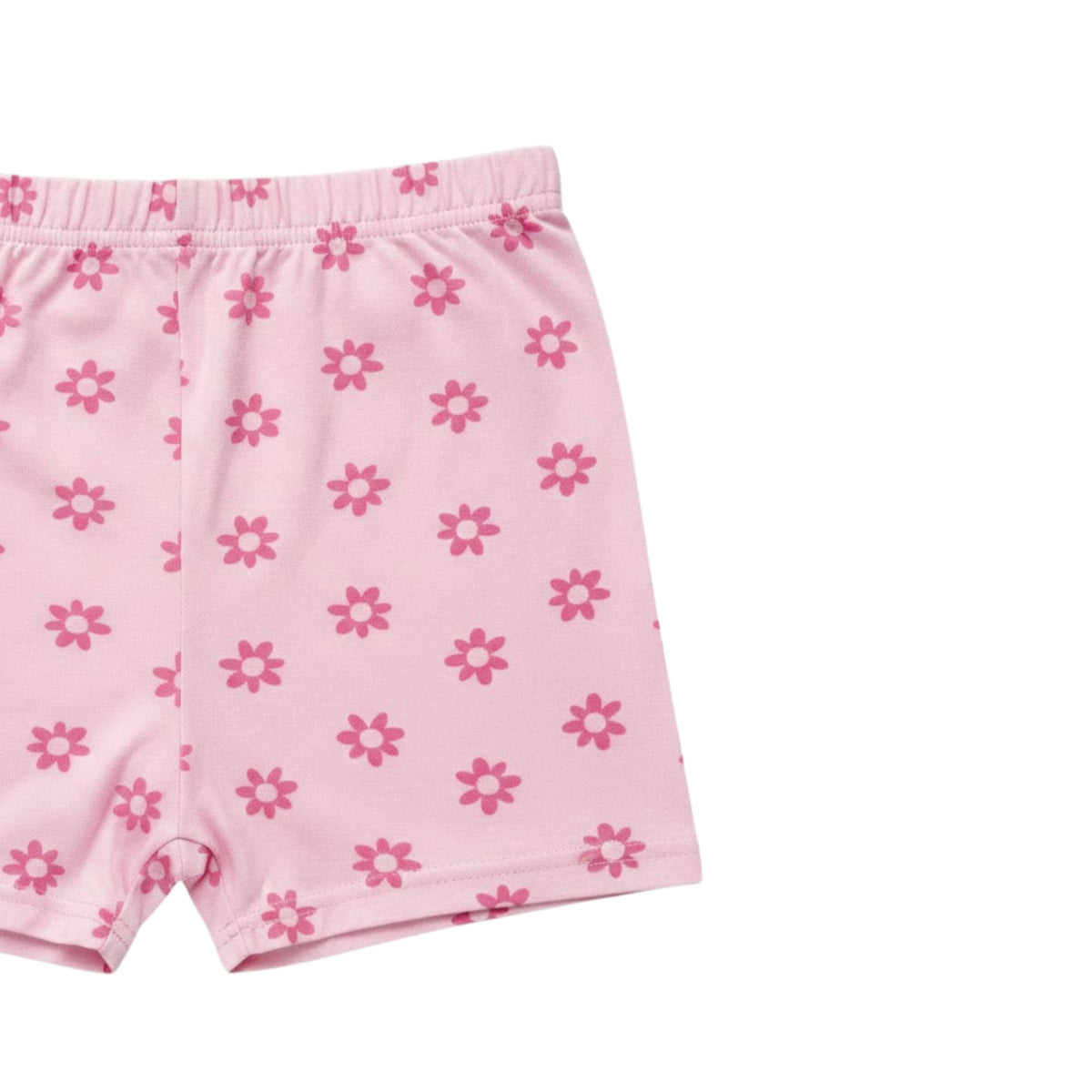 Set Pijama 3 Piezas Barbie Oficial Floral | Camiseta + Short + Pantalón + Elastano | Niña Toddler (12M-5T)