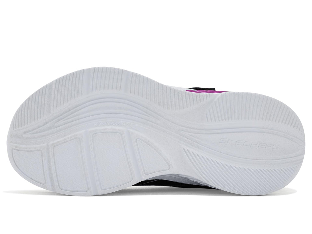 Skechers - Tenis Deportivos con Luces LED Kids' Cosmic Glow 2.0 con Cierre Adaptable para Niña (Negro/Fucsia) (Talla 27 - 35)