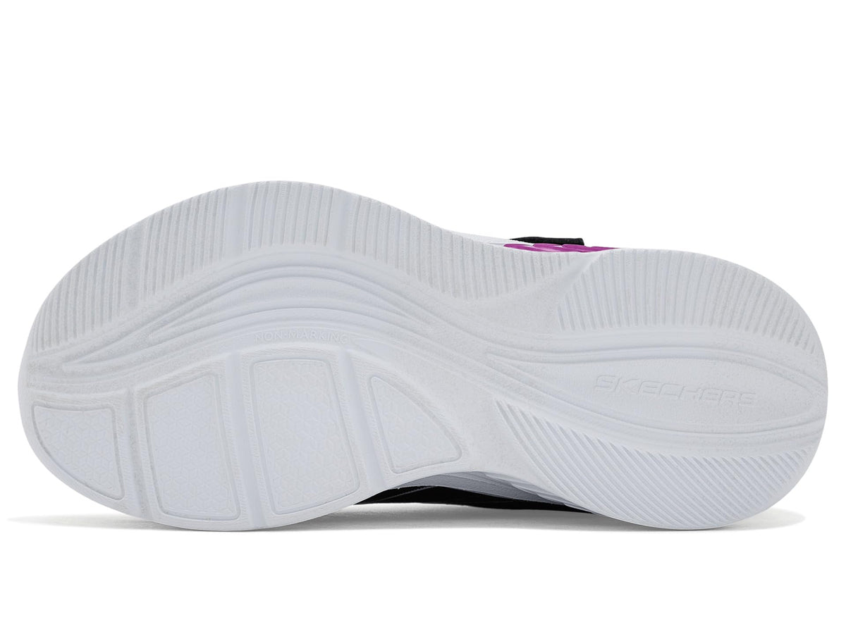 Skechers - Tenis Deportivos con Luces LED Kids' Cosmic Glow 2.0 con Cierre Adaptable para Niña (Negro/Fucsia) (Talla 27 - 35)