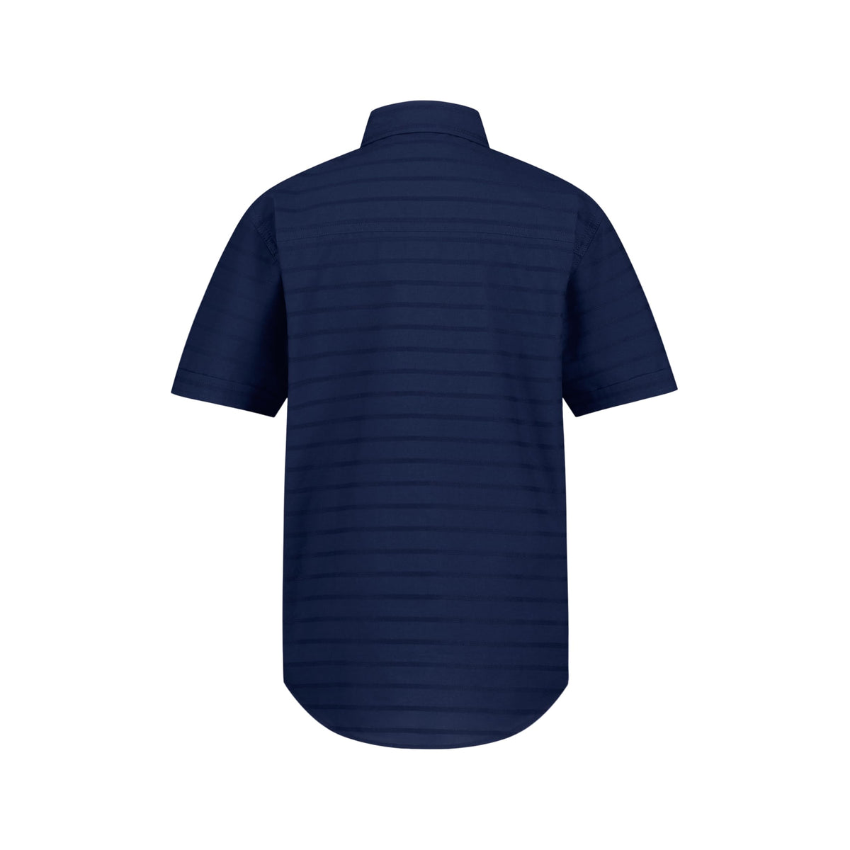 Nautica | Camisa Manga Corta Dobby Azul Marino Sólido Niño  (8T - 16T)
