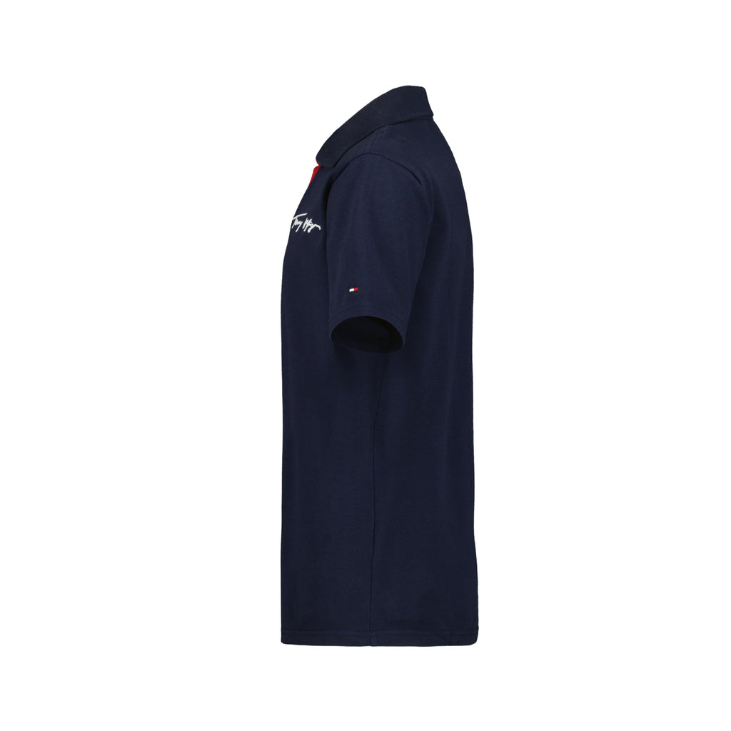 Tommy Hilfiger | Polo Piqué Johnny Cuello en V Azul Marino Niño (8T - 16T)