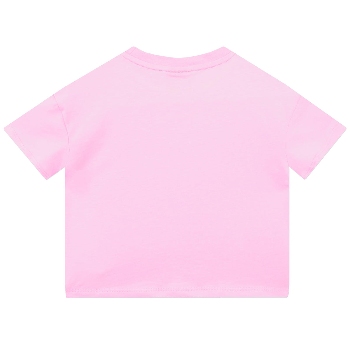 Barbie | Camiseta Nina Manga Corta | 100% Algodon | Grafico Together We Shine Silueta Barbie | Efecto Tipografico Repetido | Purpurina Rosa Brillante | Logo Barbie Fucsia | Rosa  (Solo 12T)