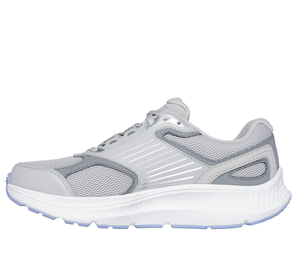 Skechers -Tenis Deportivos Go Run Consistent con Amortiguación Ultraligera para Mujer (Gris/Lila) (Talla Adulta 35 - 41)