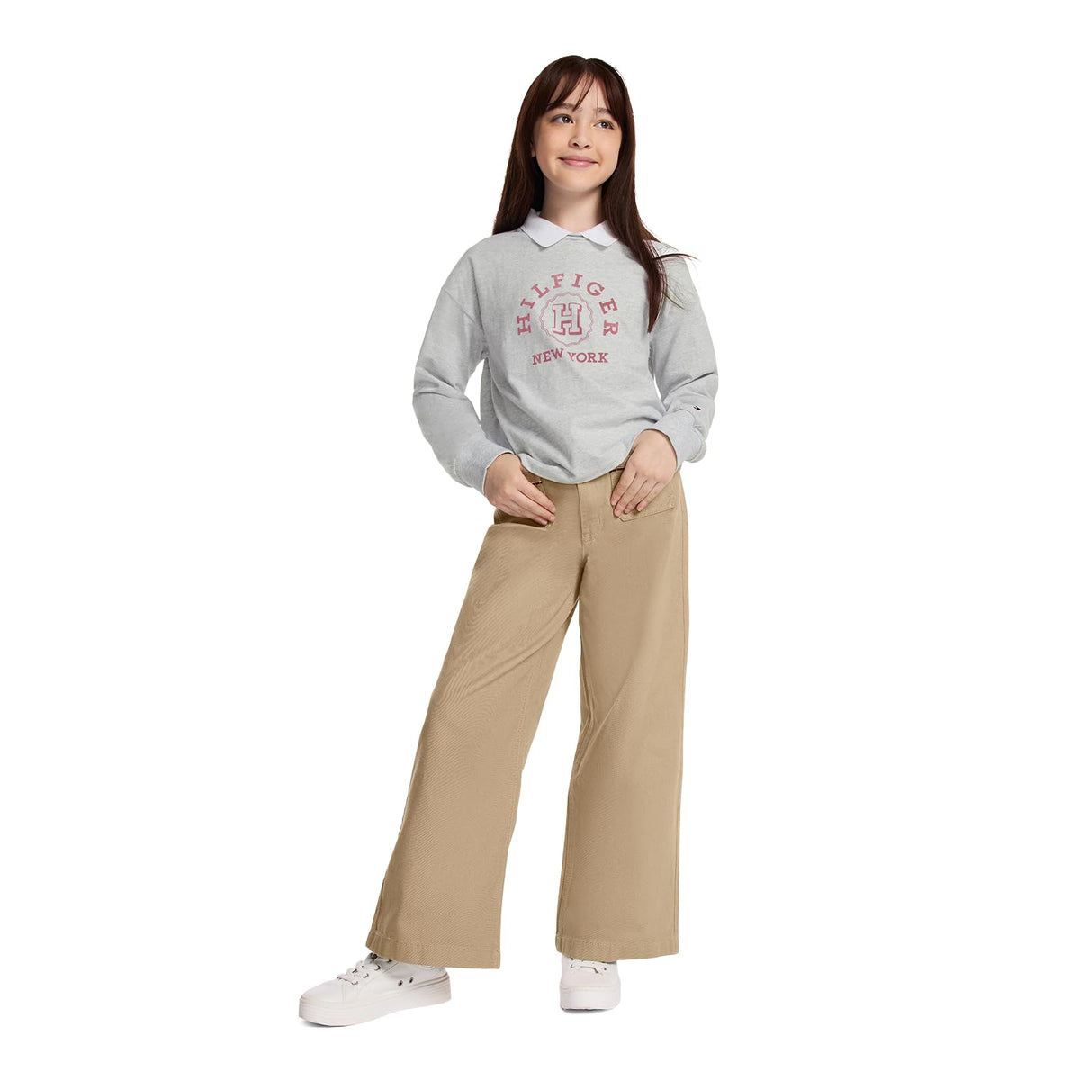 Jeans Tommy Hilfiger Carpintero para Niña (Caqui)