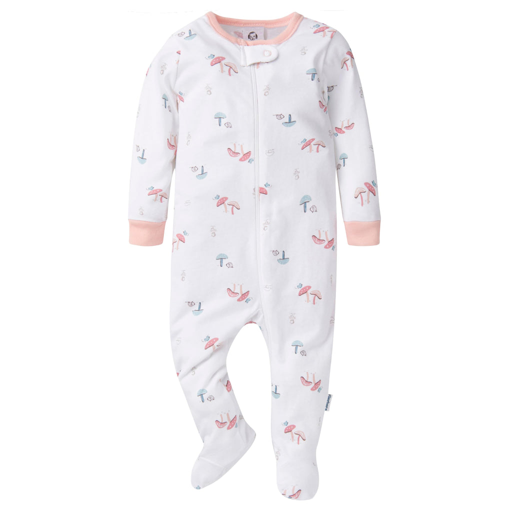 Gerber | Paquete 4 Mamelucos Sleep N' Play para Bebé Niña