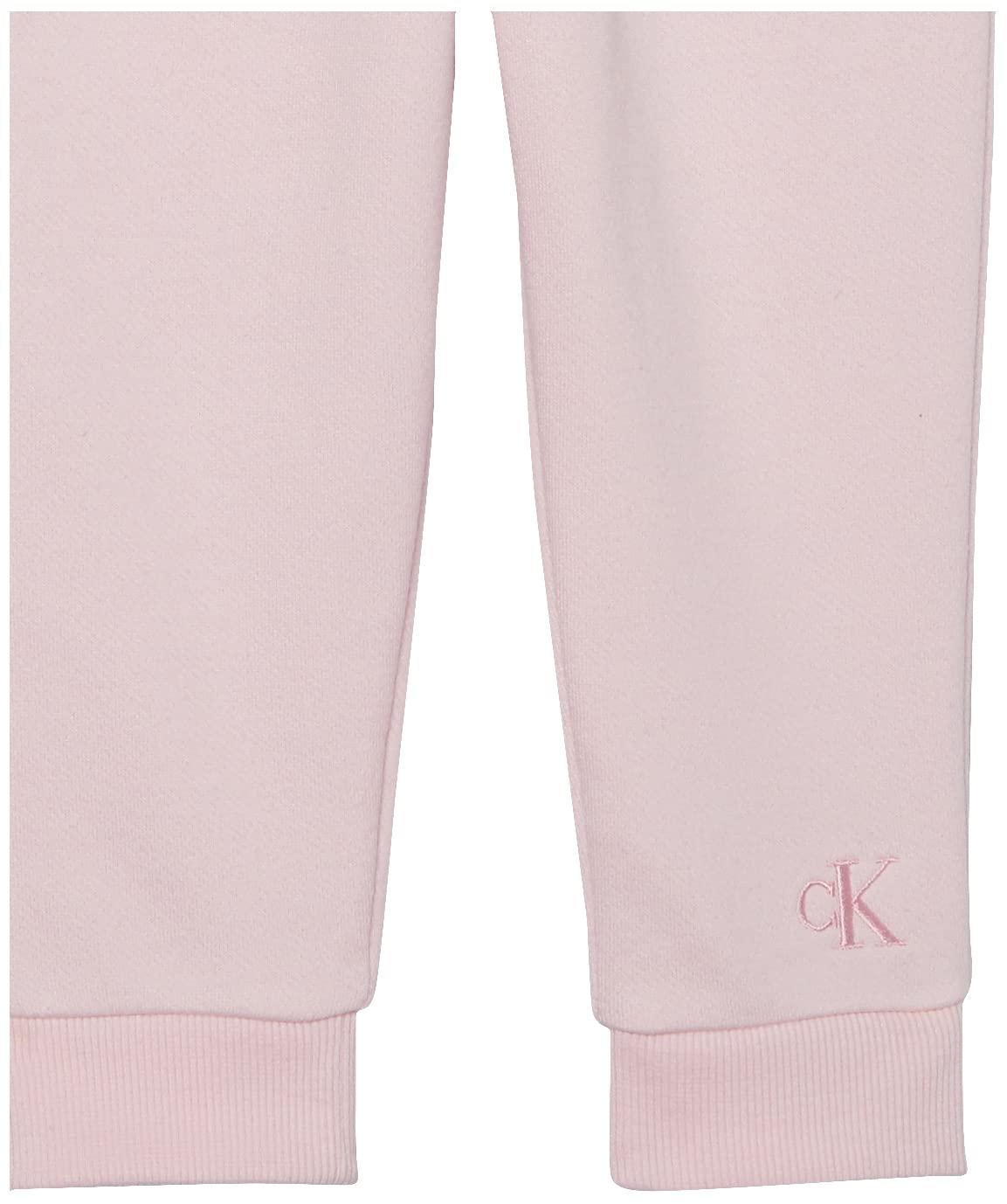 Calvin Klein Conjunto 2 Piezas Niña | Hoodie Estampado Logo CK Blanco + Jogger Rosa Bebé — 60% Algodón 40% Poliéster • CK Jeans