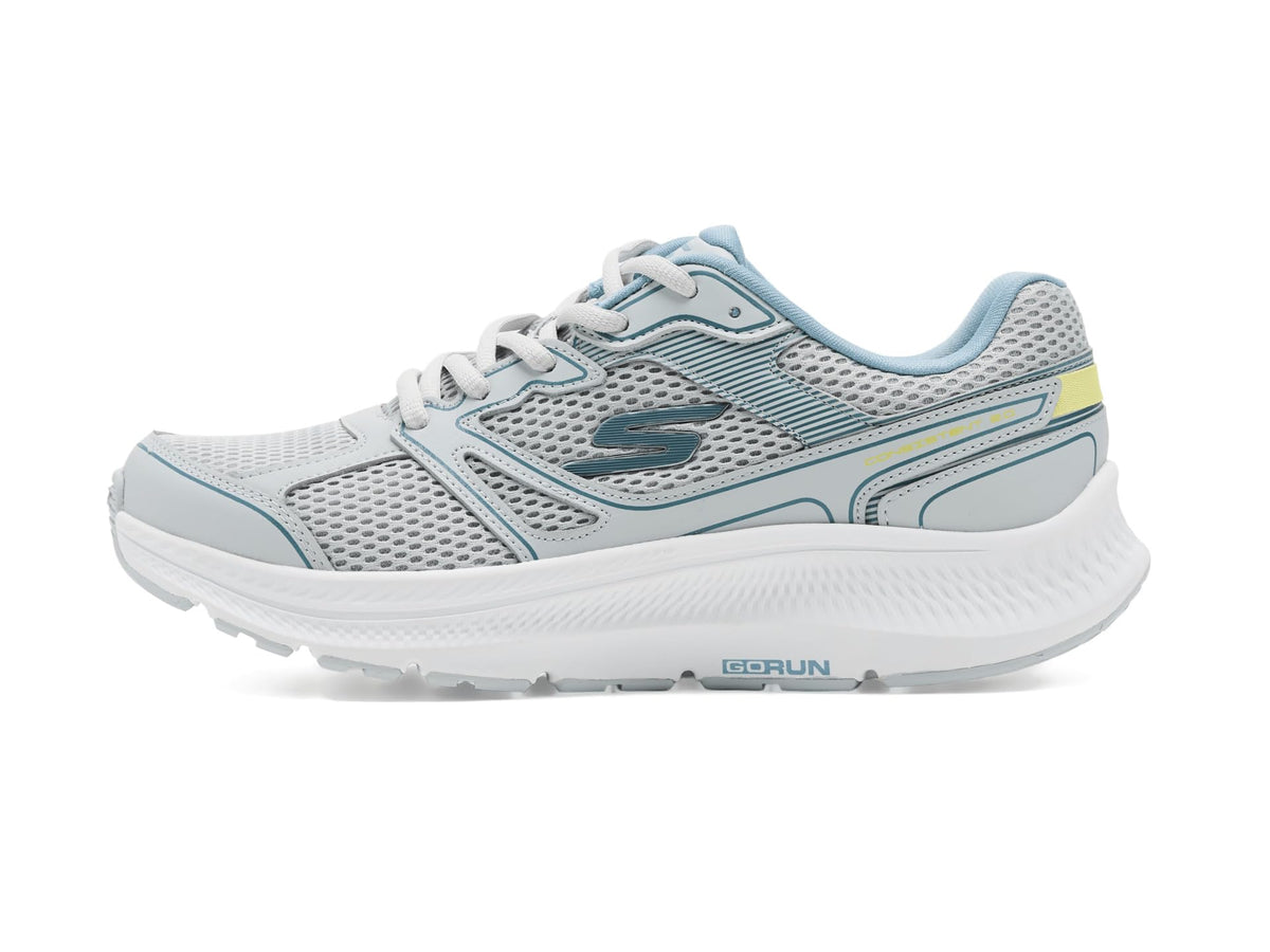 Skechers -Tenis Deportivos para Correr Skechers Go Run Consistent 2.0 con Amortiguación Ultraligera para Mujer (Gris/Azul Claro) (Talla Adulta 35 - 41)