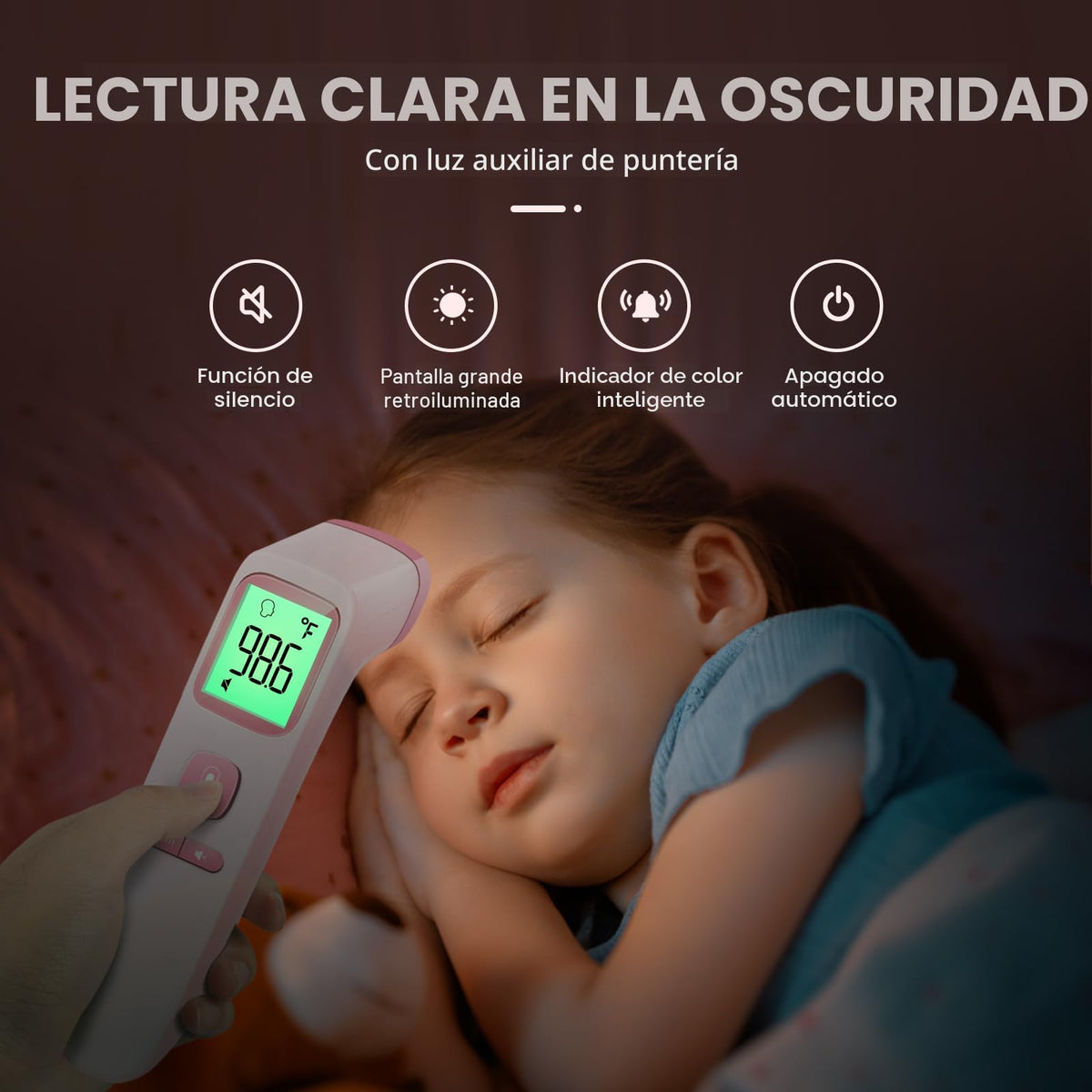Termómetro Sin Contacto GoodBaby FC-IR202 – Lectura Rápida 1 Seg, Alarma de Fiebre