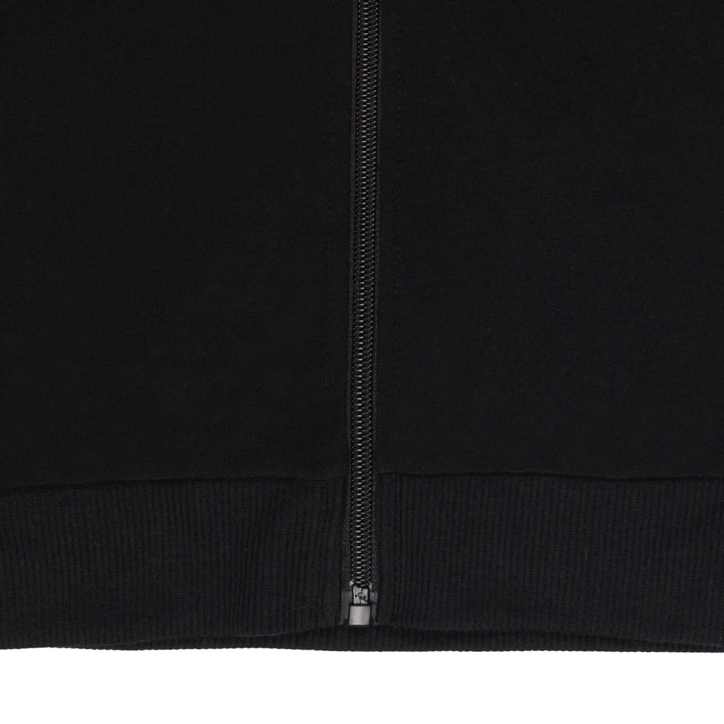Sudadera con Capucha y Cremallera Barbie Oficial | Negro + Logo Fucsia + 60% Algodón | Niña Minimalista (2T - 16T)