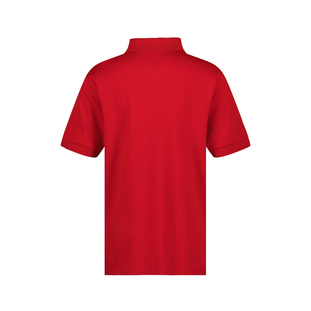 Tommy Hilfiger | Polo Manga Corta con Cremallera Rojo Niño (8T - 16T)