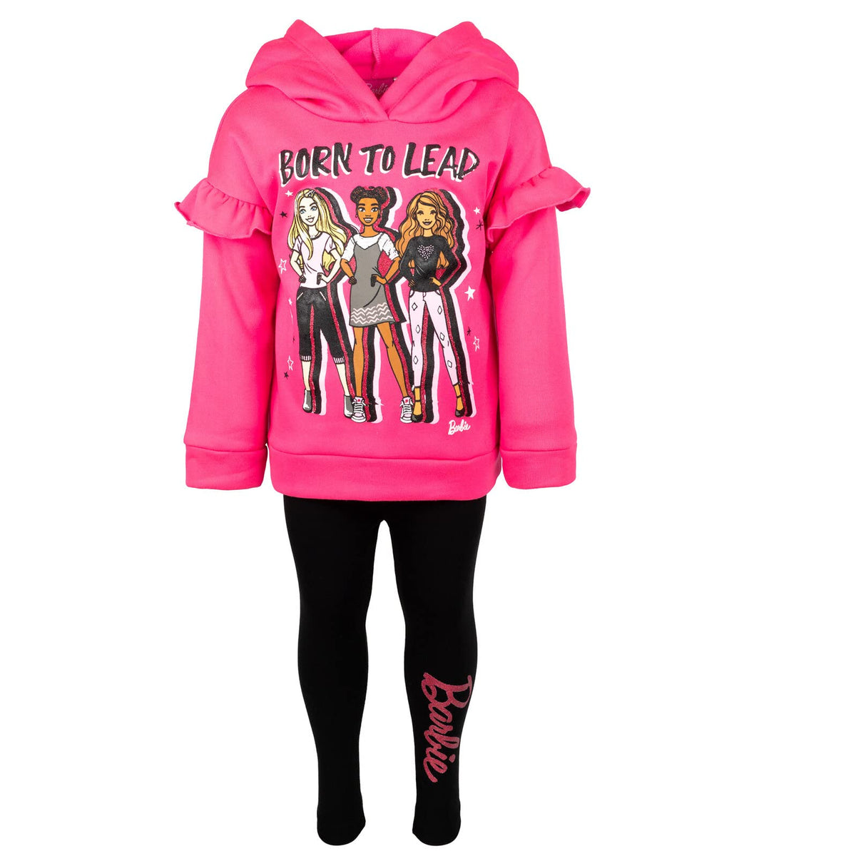 Conjunto Barbie para Niña – Sudadera con Capucha y Leggings
