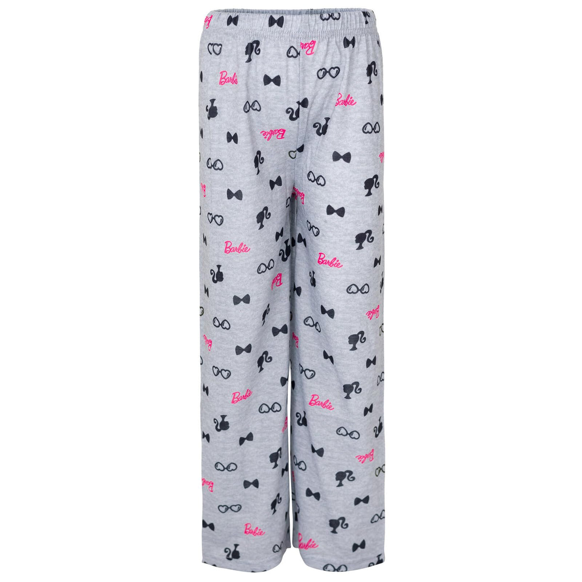 Pijama 2 Piezas Barbie Oficial Let It Shine | Raglán + Sublimación + Ignifugo | Niña Gris Rosa Manga Larga (4T -5-6T)