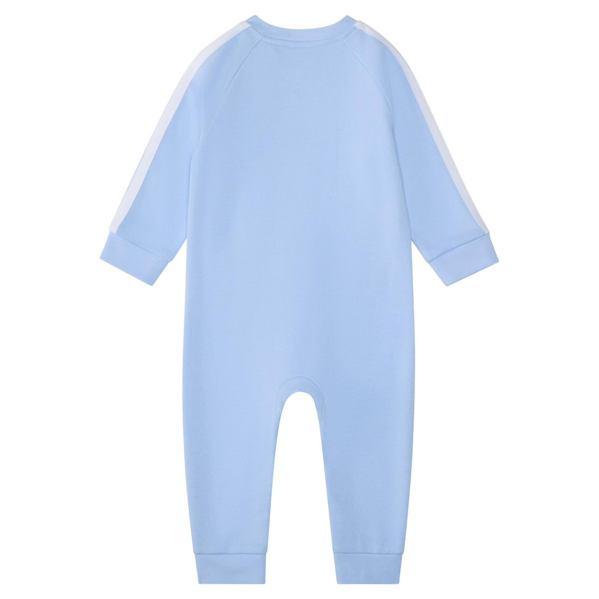 Mono Manga Larga Adidas | 3 Rayas + Cachorro Logo | Azul Cielo (Glow Blue) | Bebé/Niño (3M - 24M)