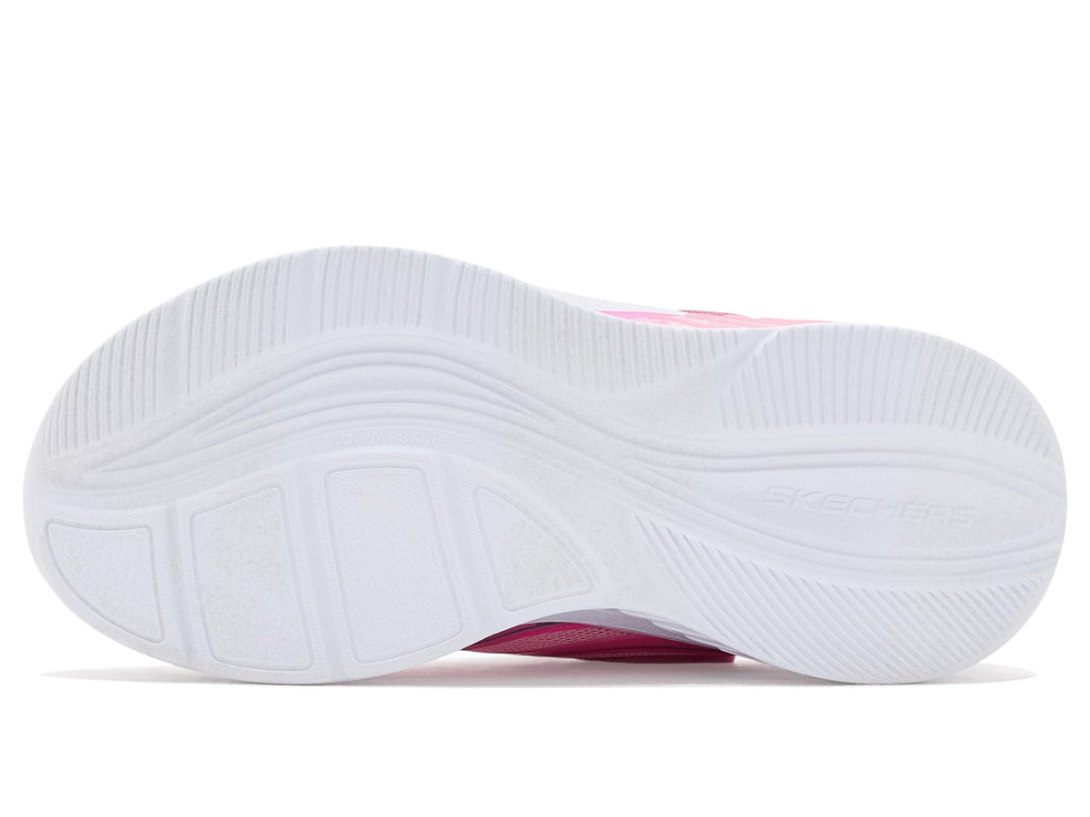 Skechers - Tenis Deportivos con Luces LED Kids' Cosmic Glow 2.0 con Cierre Adaptable para Niña (Rosa/Multicolor) (Talla 28 - 35)