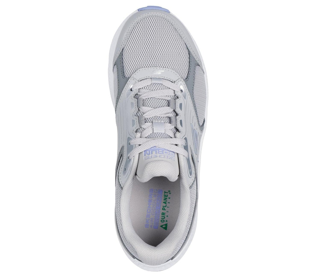 Skechers -Tenis Deportivos Go Run Consistent con Amortiguación Ultraligera para Mujer (Gris/Lila) (Talla Adulta 35 - 41)