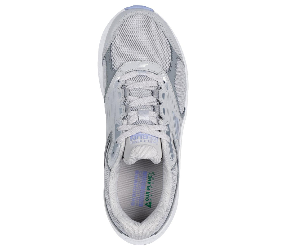 Skechers -Tenis Deportivos Go Run Consistent con Amortiguación Ultraligera para Mujer (Gris/Lila) (Talla Adulta 35 - 41)