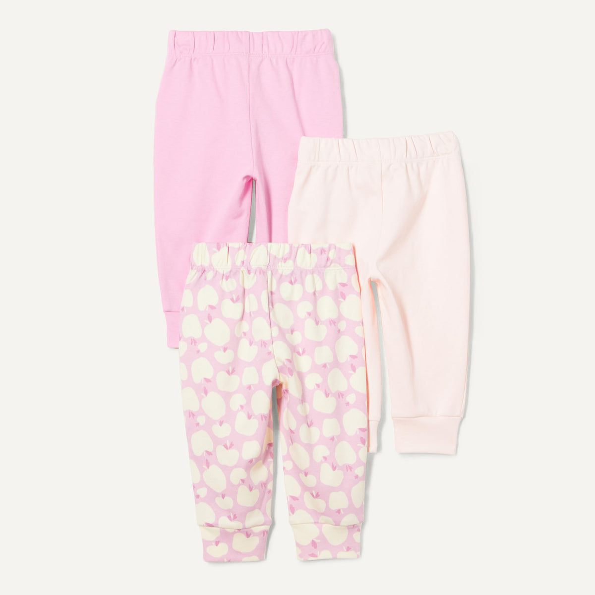 Amazon Essentials - Pack 3 Pantalones Jogger de Algodón para Bebé