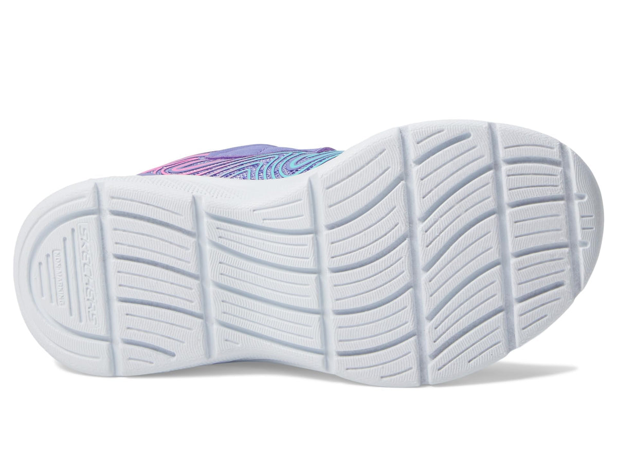 Skechers - Tenis Deportivos Skechers Girls' Microspec Advance con Cierre Adaptable y Lavables para Niña (Morado/Rosa) (Talla 21 - 36)