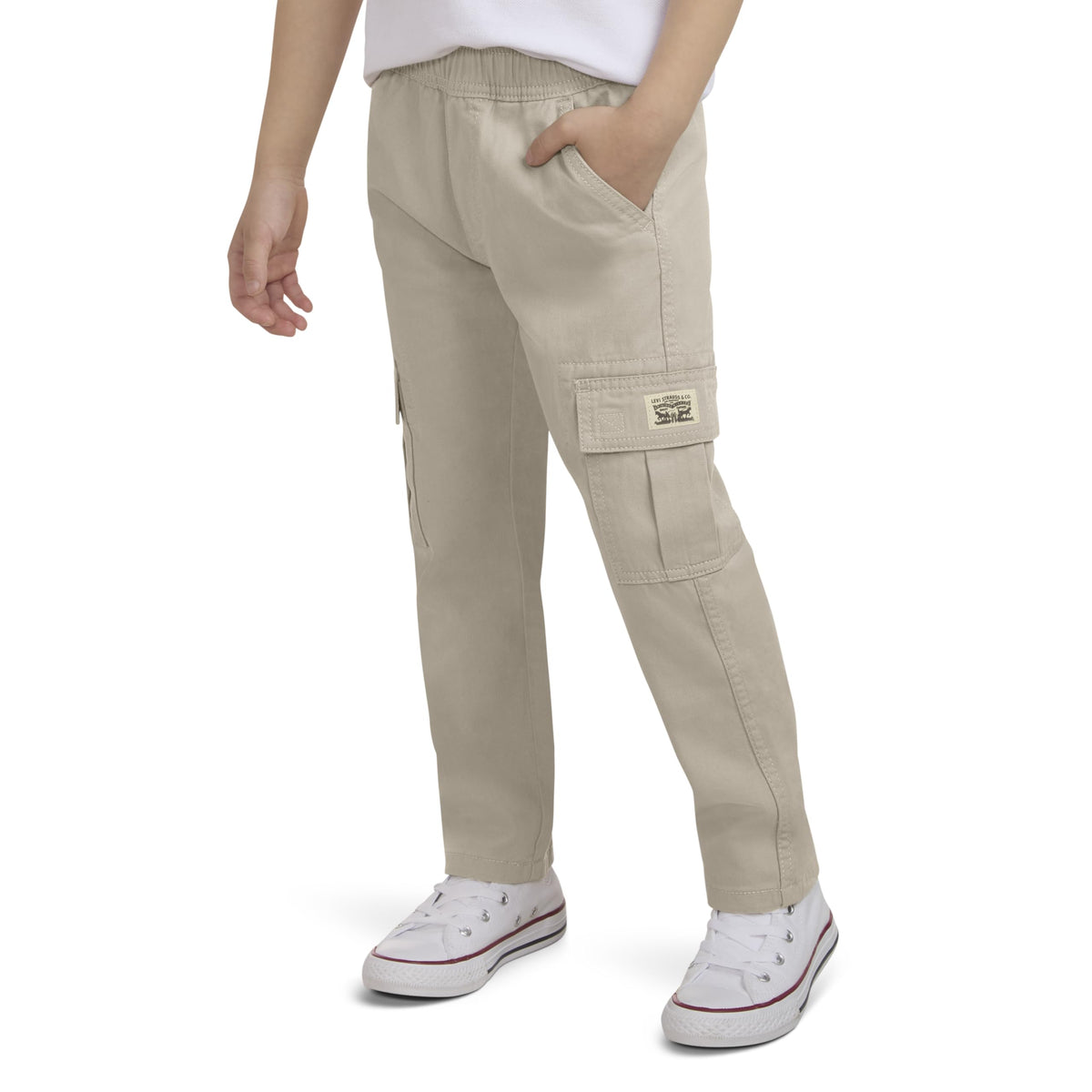Levi's | Pantalón Cargo Relaxed Sarga Beige Arena Plaza Taupe Niño  (4T - 16T)