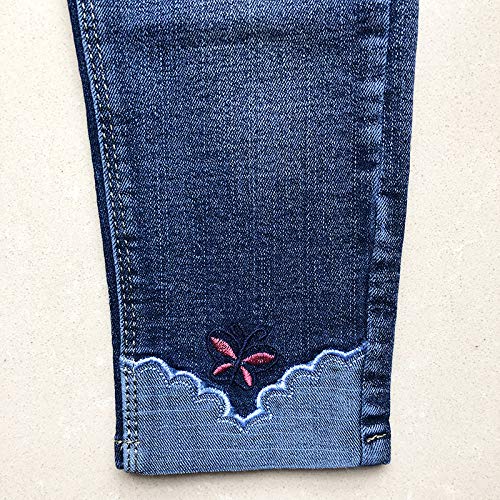 Jean para Niña Bordado LOVE con Mariposas