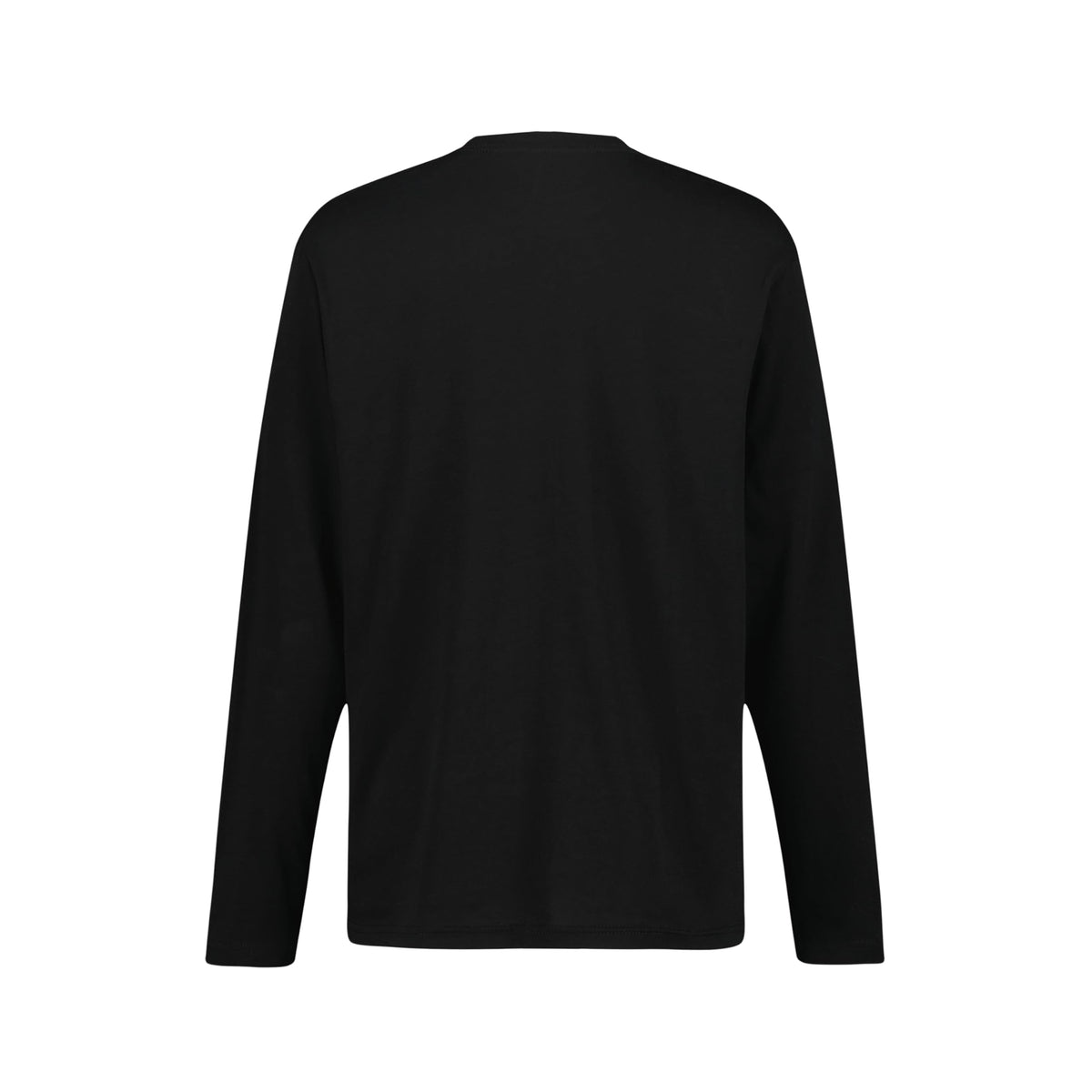 Tommy Hilfiger | Camiseta Niño Manga Larga Logo Bandera Bordado Texto Vertical Manga 100% Algodón Negro (8-16T)