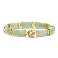 Ross-Simons | Pulsera Jade Buena Fortuna · Oro 18K sobre Plata 925