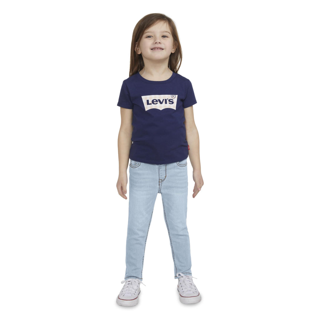 Levi's | Jeans Slim Denim Azul Claro Lavado Cielo Vintage Cintura Elástica Bebé Niño (3M - 4T)