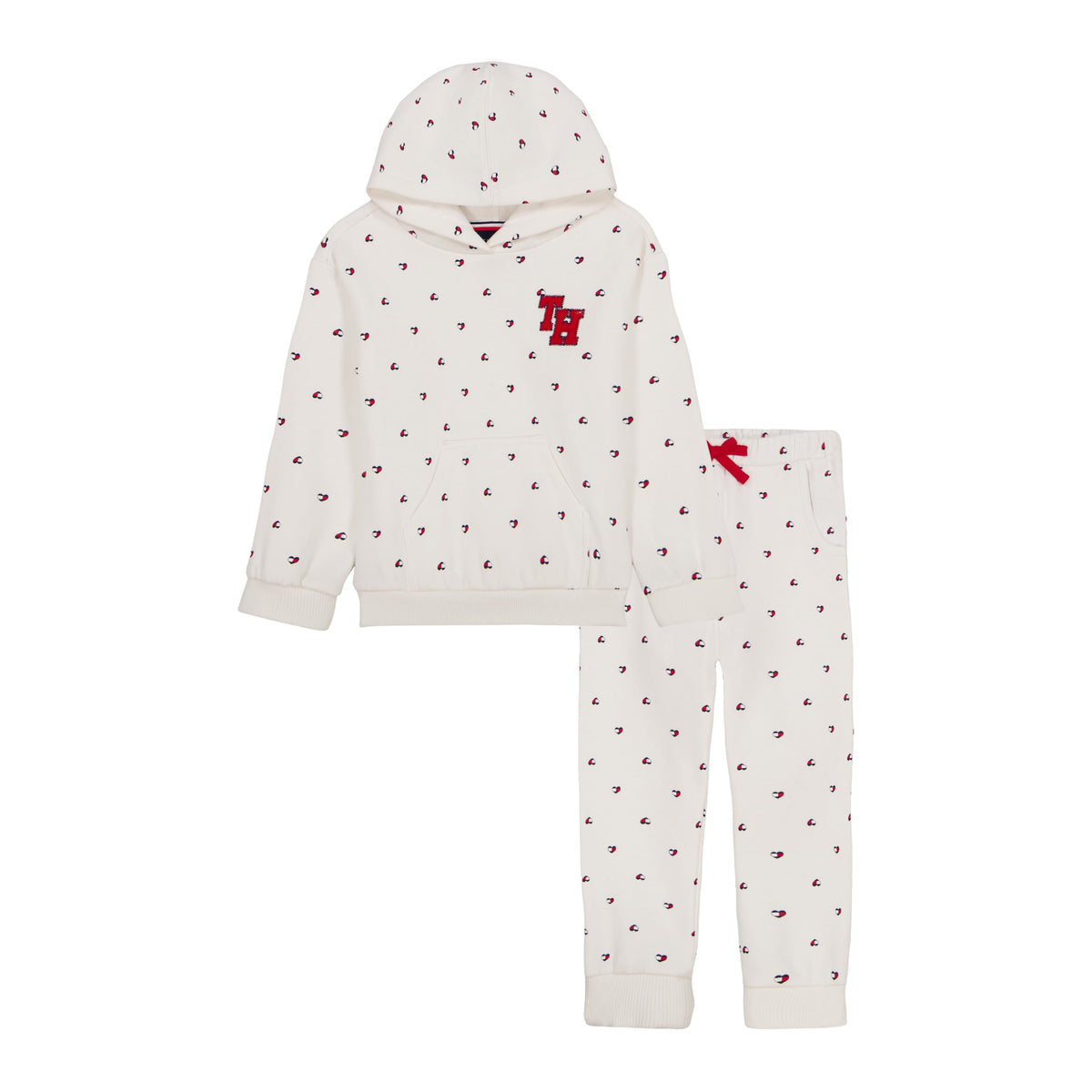 Conjunto de 2 Piezas Tommy Hilfiger – Sudadera con Capucha y Pantalón Deportivo
