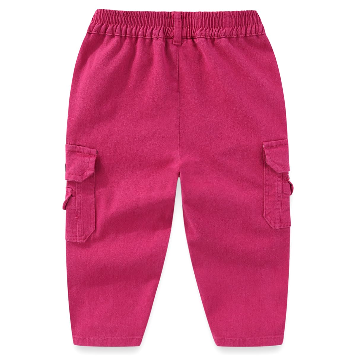 Conjunto 3 Piezas para Niña: Crop Top “Lovely Girls” con Lazo 3D, Camiseta Blanca y Pantalon Cargo Fucsia