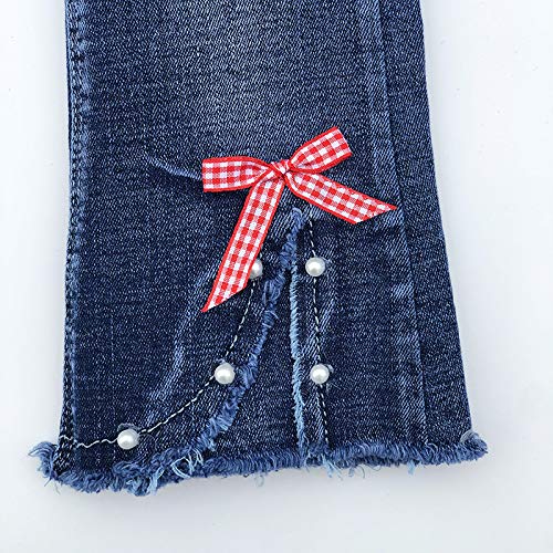 Jean Acampanado para Niña con Muñequita y Lazos  (3T - 7)