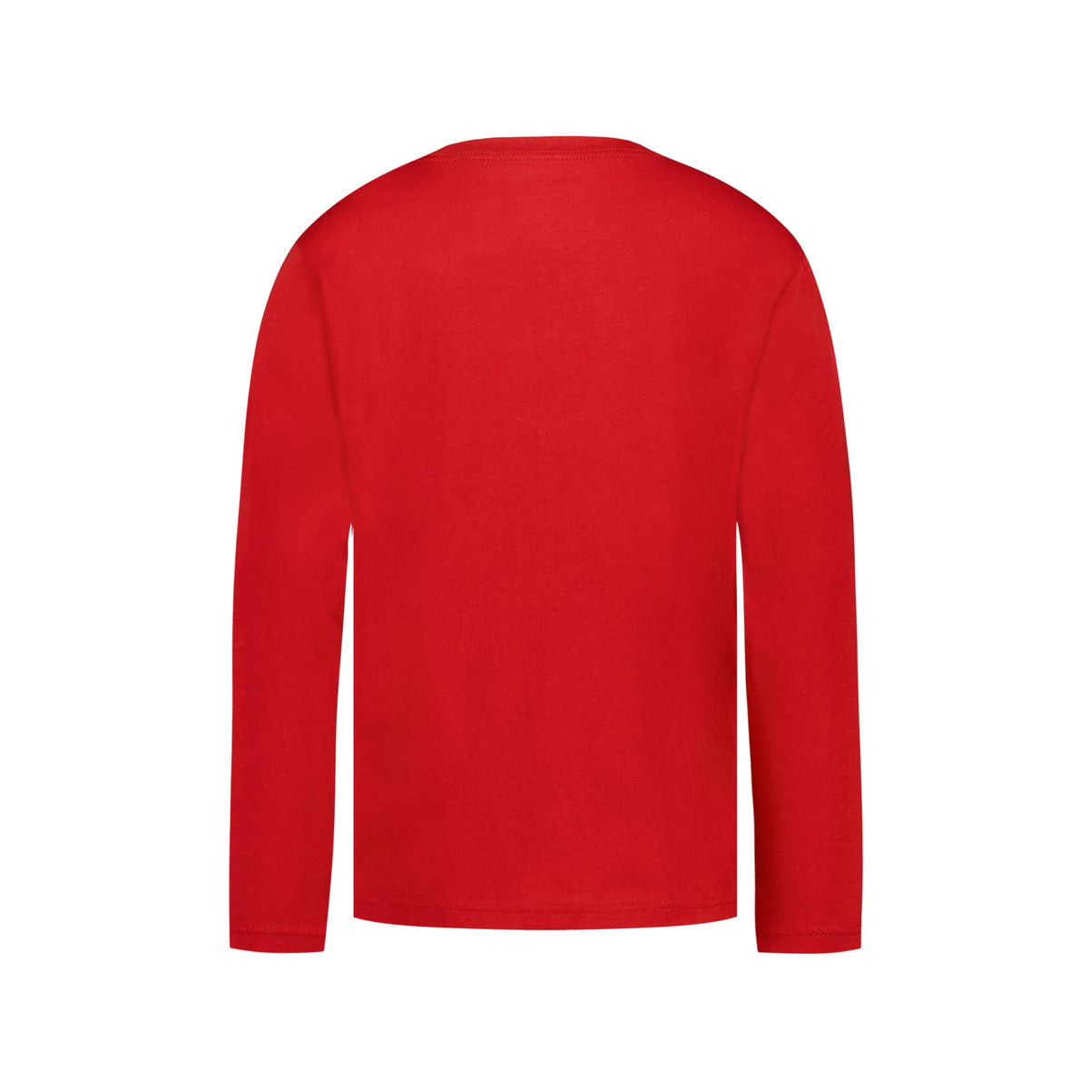 Tommy Hilfiger | Camiseta Niño Manga Larga Firma Script Manga Logo Bandera Bordado 100% Algodón Rojo (8-16T)