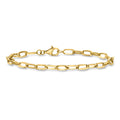Pulsera de Eslabones Paper Clip en Oro 18K sobre Plata Esterlina — Ross-Simons